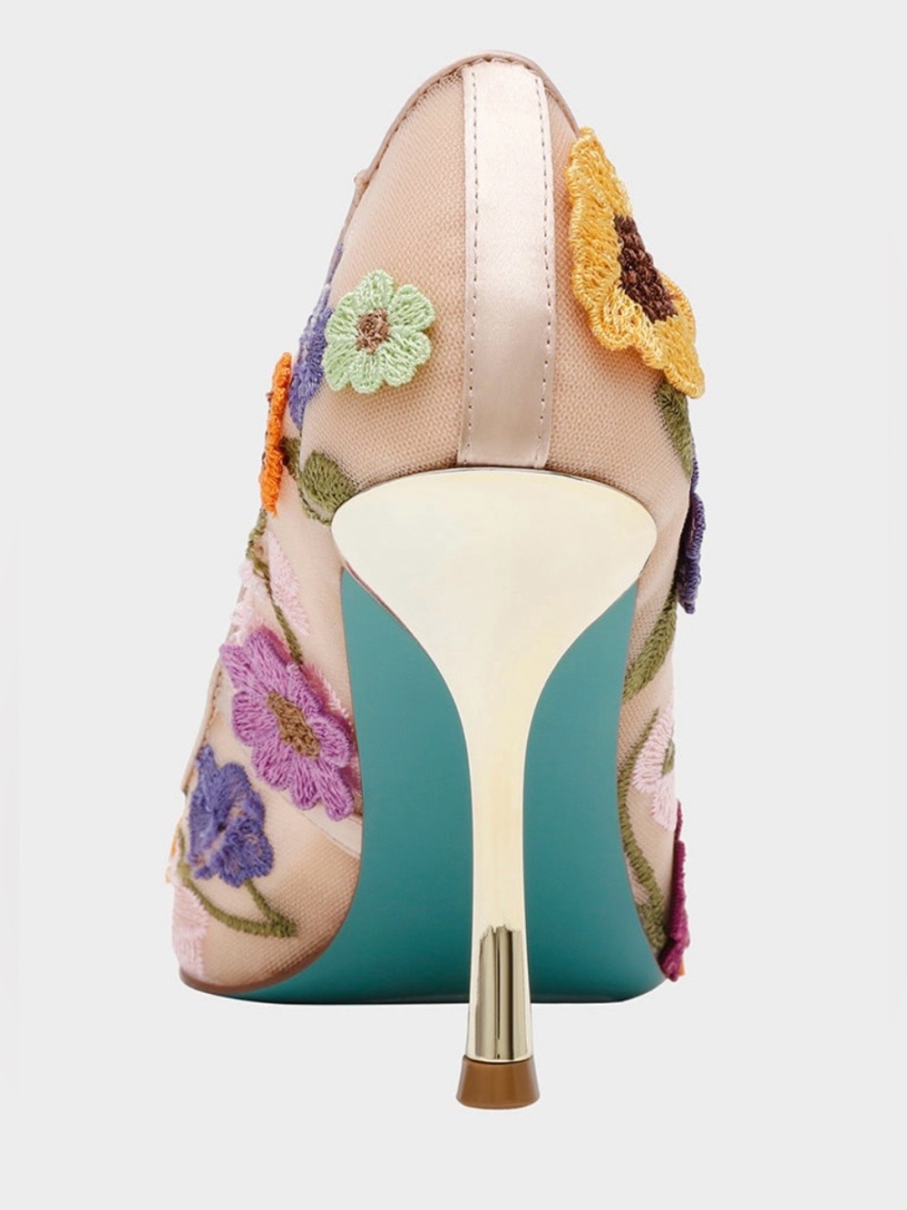 Betsey Johnson “Aimey” Nude Floral Pump - Size 5 - NWT - Picture 7 of 10